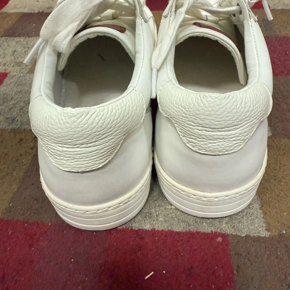 Coach Men’s White Leather Low Tops Sneakers - Picture 5 of 14
